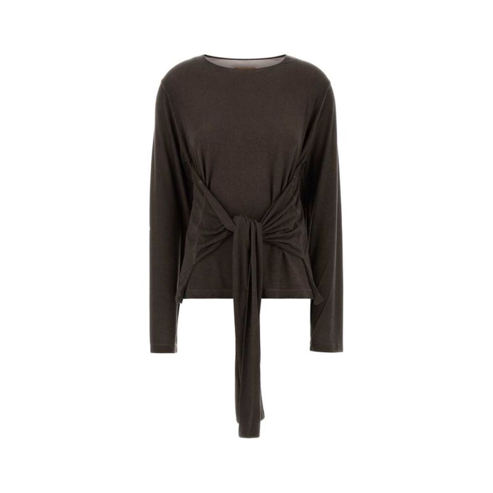Uma Wang Women Brown Stretch Modal Tibi T-Shirt